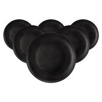 FRÜHSTÜCKSTELLER Liberty Velvet Black schwarz ø 22,7 cm 6er Set - Schwarz, Keramik (22.7cm) - Seltmann Weiden