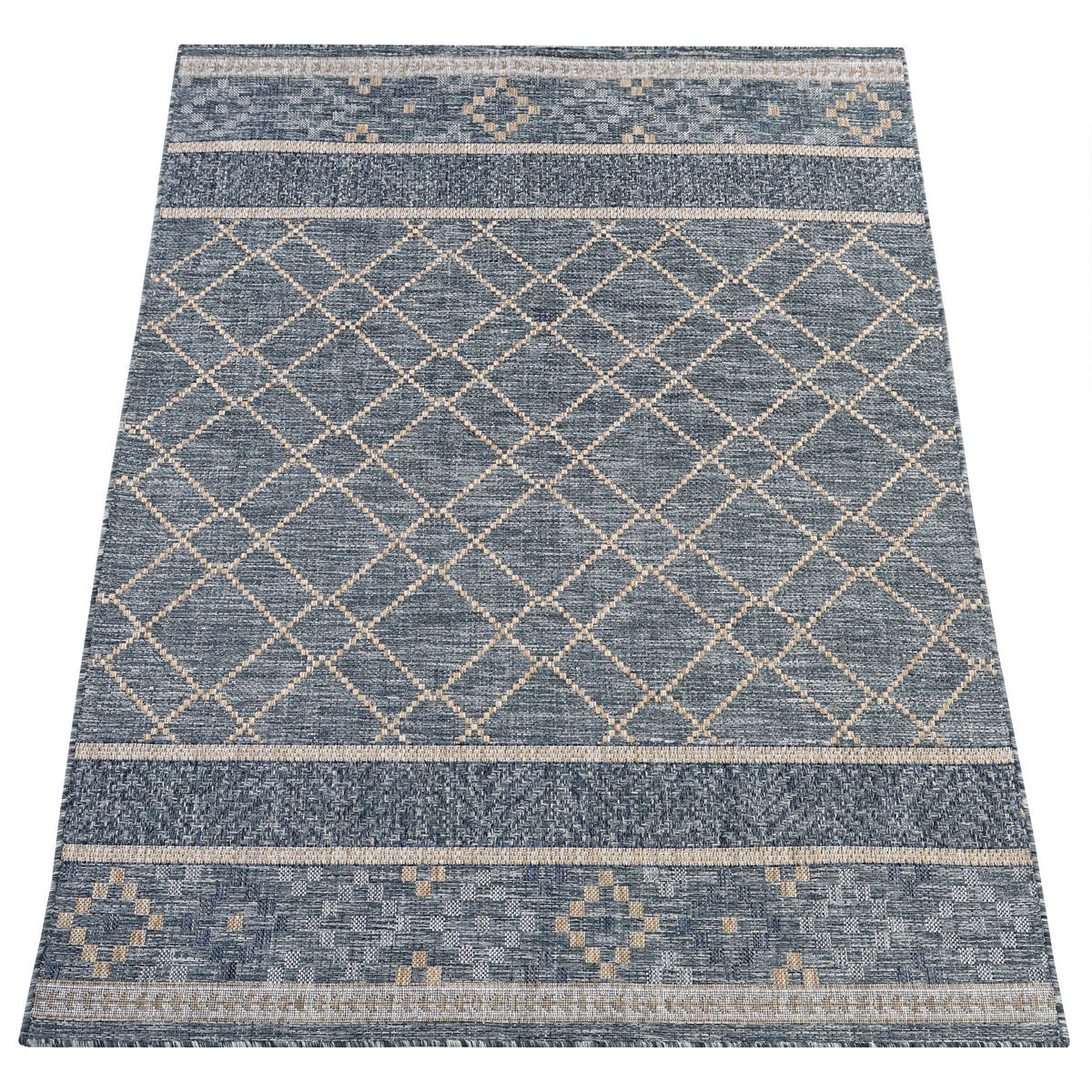 TEPPICH MELISSA BLAU 150/240 cm - Blau, Textil (150/240cm) - Tapiso