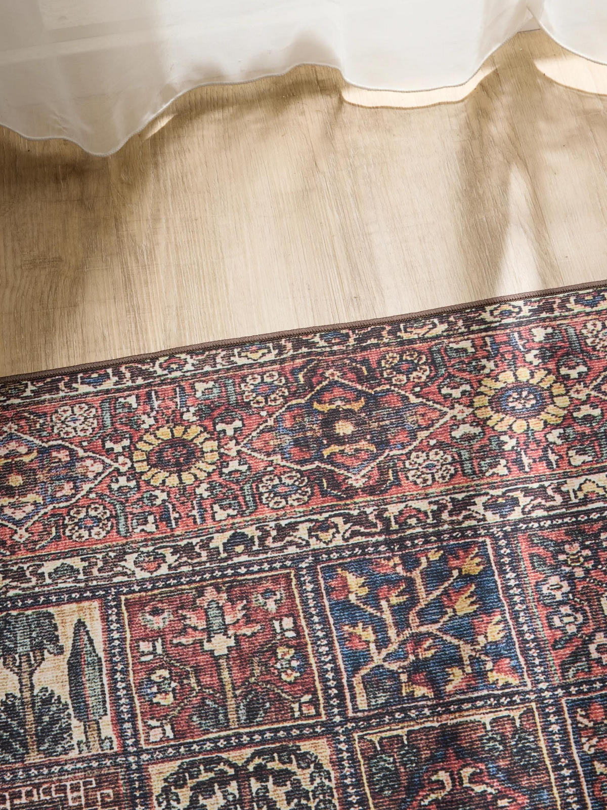 VINTAGE-TEPPICH George waschbar 120x170 cm - Rot/Multicolor, Kunststoff (120/170cm) - benuta