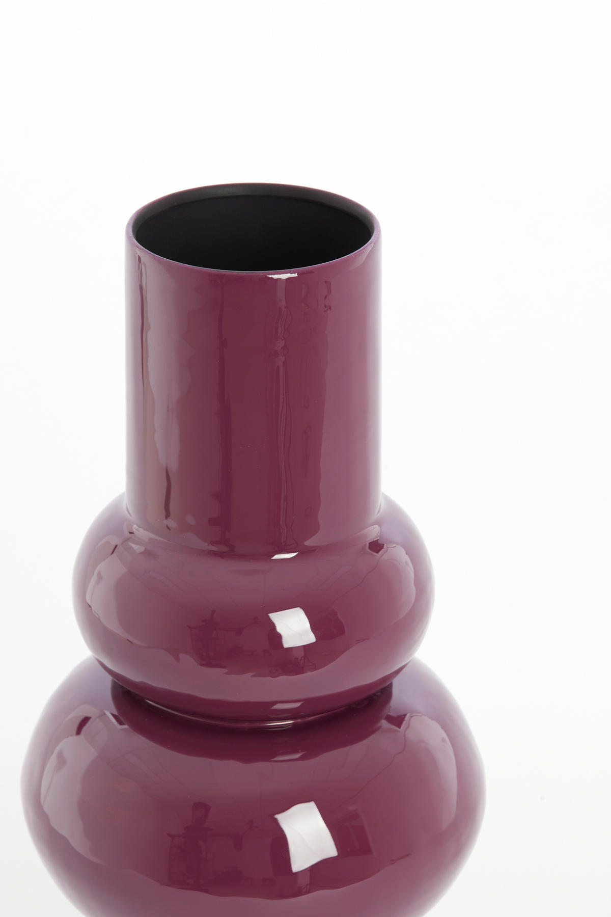 VAZE Irissa Lila 19/19/43 cm - Lila, Metall (43cm) - Light & Living