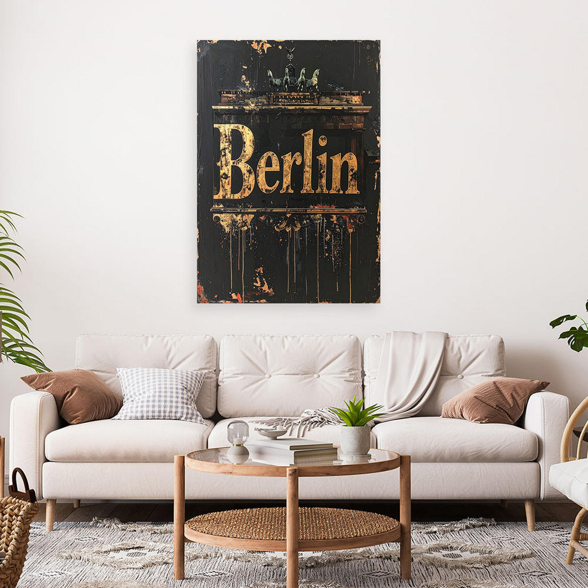 LEINWANDBILD Inschriften und Zitate 80x120cm - Schwarz, Textil (80/120cm) - Feeby