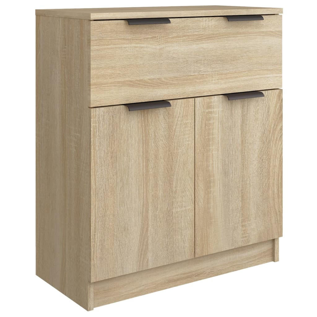 SIDEBOARD mit 1 Schublade, 2 Türen 60/30/70 cm aus Holzwerkstoff Sonoma-Eiche Dekor - Sonoma Eiche, Holz (60/70/30cm) - vidaXL