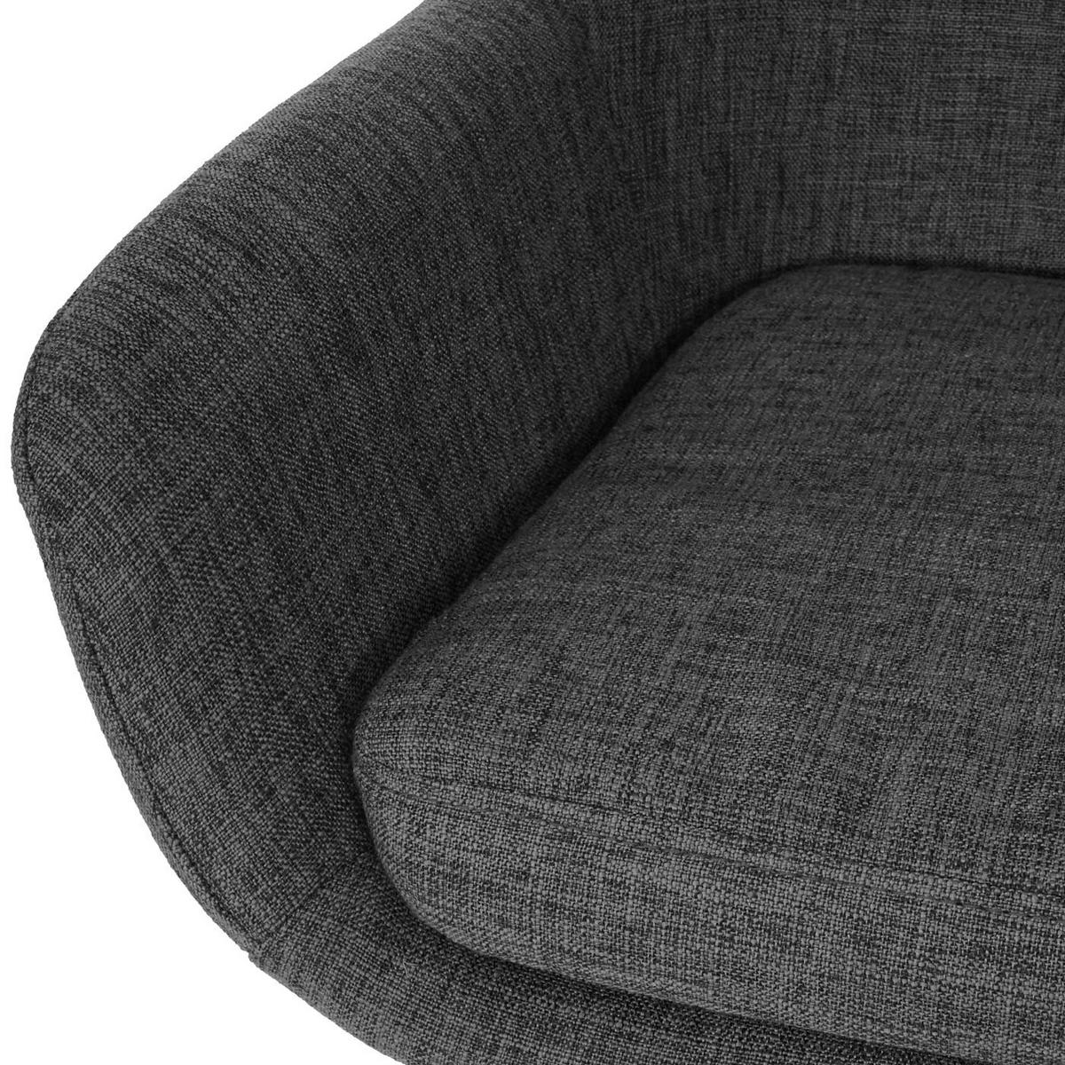 BARHOCKER Anthrazit - Anthrazit, Textil (53/99/45cm) - MCW