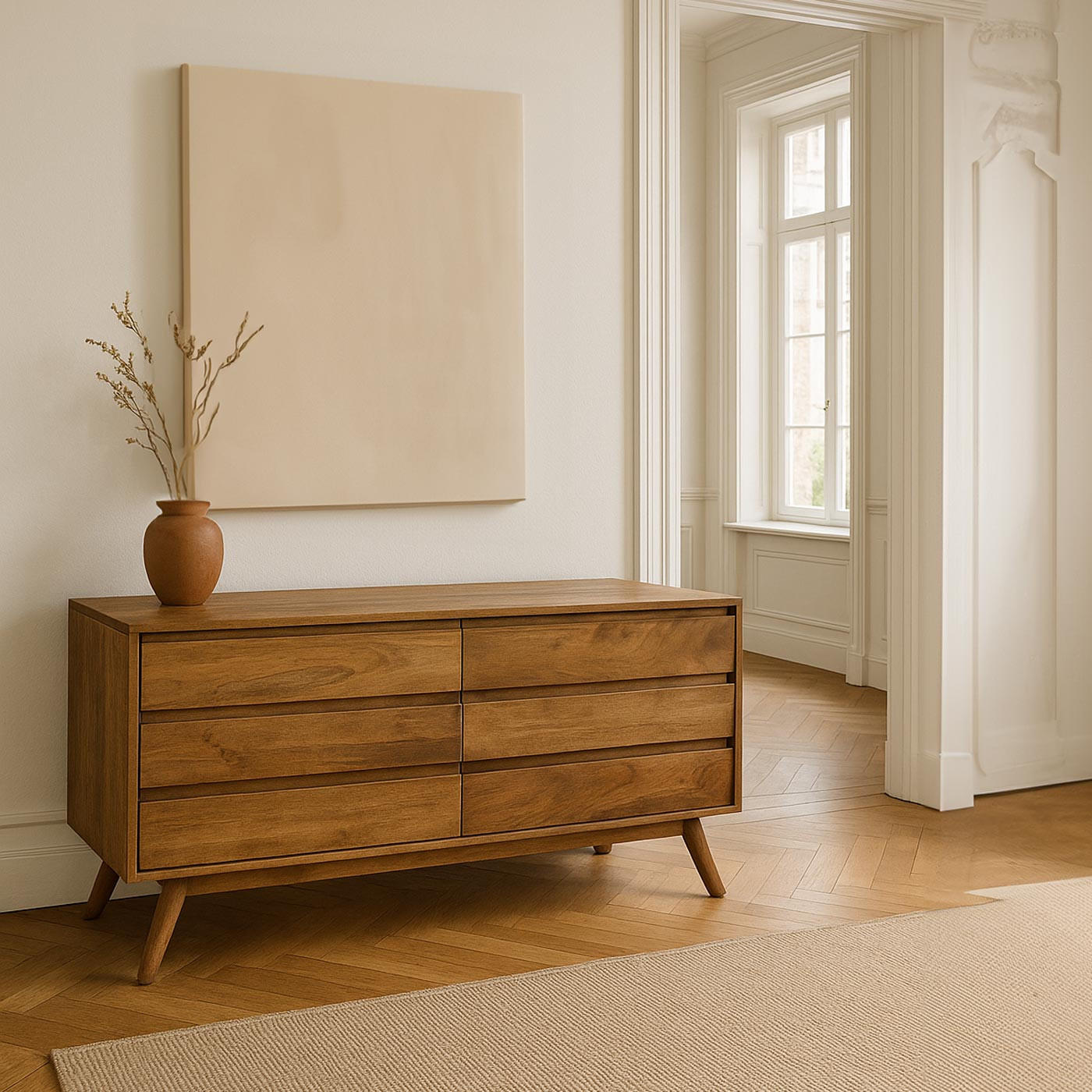 KOMMODE Braun - Braun, Holz (150/72/42cm) - MCW