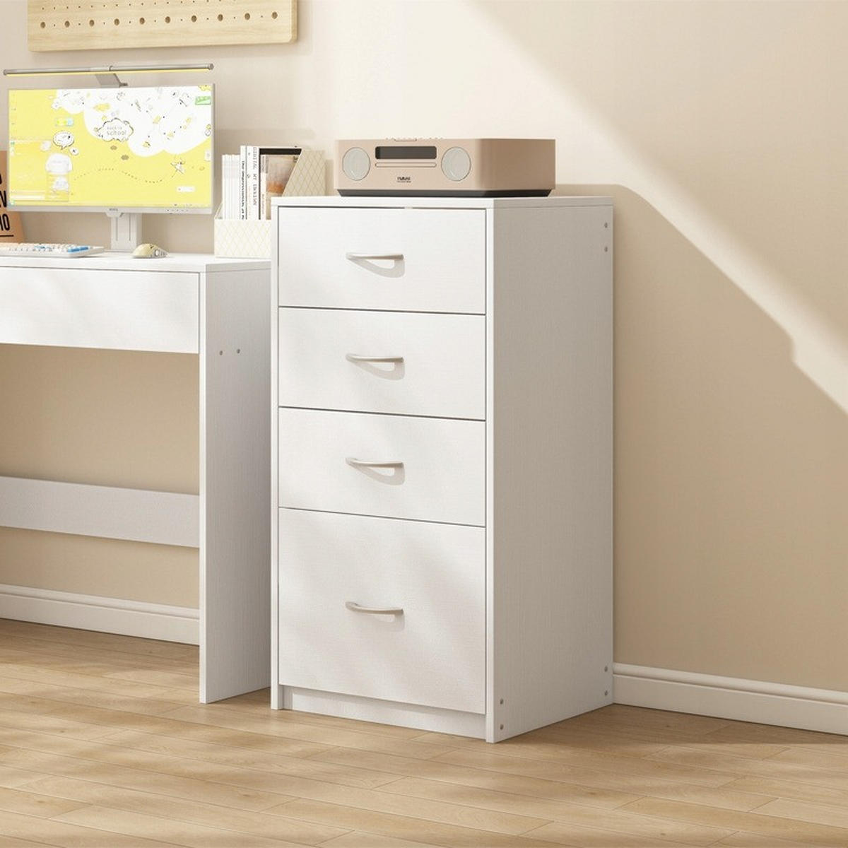 BÜCHERREGAL, weiß 45/35/85 cm - Weiß, Holzwerkstoff (45/85/35cm)