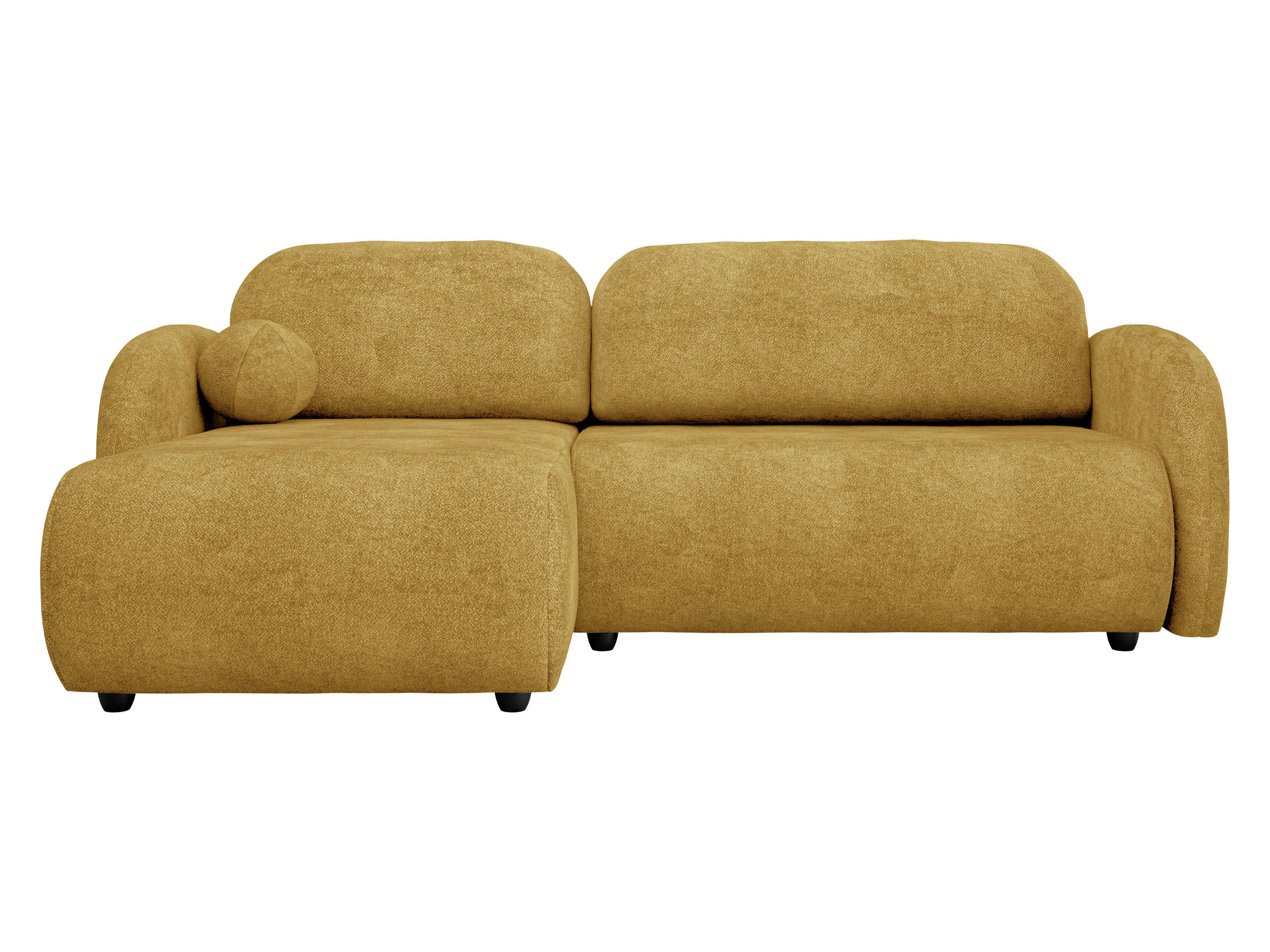 ECKSOFA Dream L - Schwarz/Rosa, Holz/Kunststoff (233/160cm) - MIRJAN24