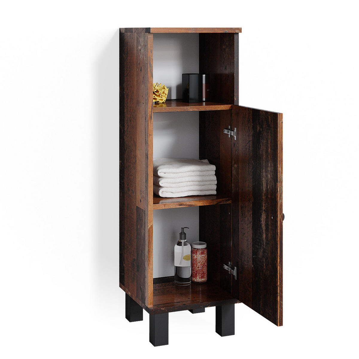 MIDISCHRANK Fynn Eiche rustikal 30 x 95 cm - Wildeiche, Holzwerkstoff (30/95/30cm) - Vicco