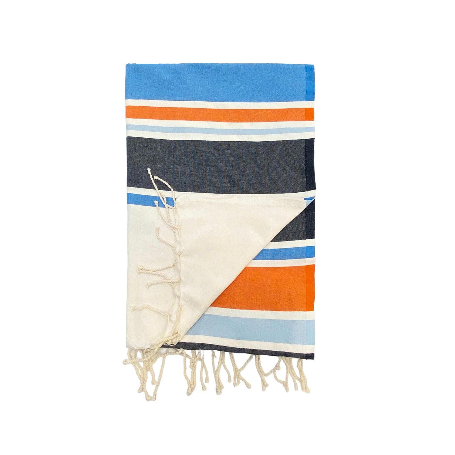 HAMMAMTUCH Traditionelle Helios 100x200 190g/m² blau - Blau, Textil (100/200cm) - LE COMPTOIR DE LA PLAGE