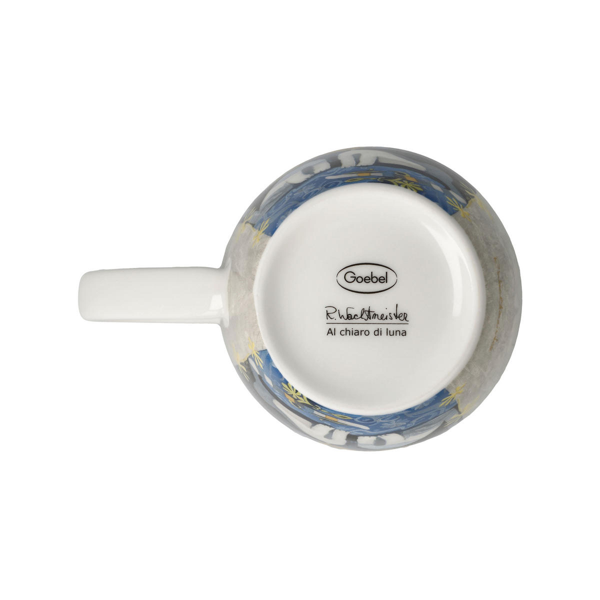 KÜNSTLERTASSE R. Wachtmeister - Al chiaro di luna, Fine Bone China, Bunt, 400 ml - Multicolor, Keramik (0.4L) - Goebel