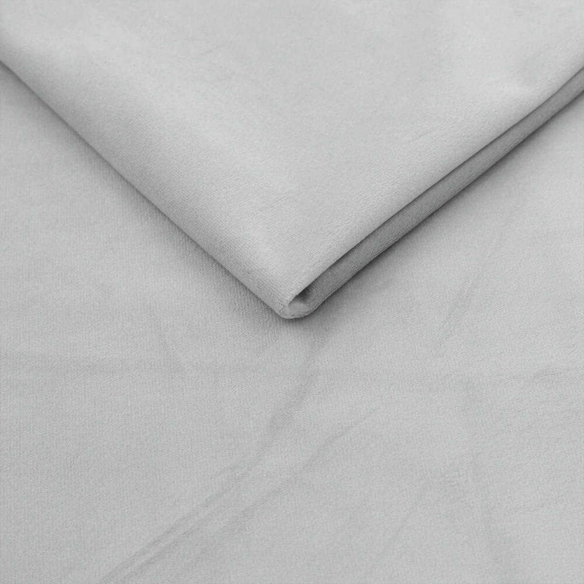 BOXBETT Jodan 160/200 cm Hellgrau im Magic Velvet Stoff - Hellgrau/Schwarz, Holz/Holzwerkstoff (160/200cm) - AltaBeds