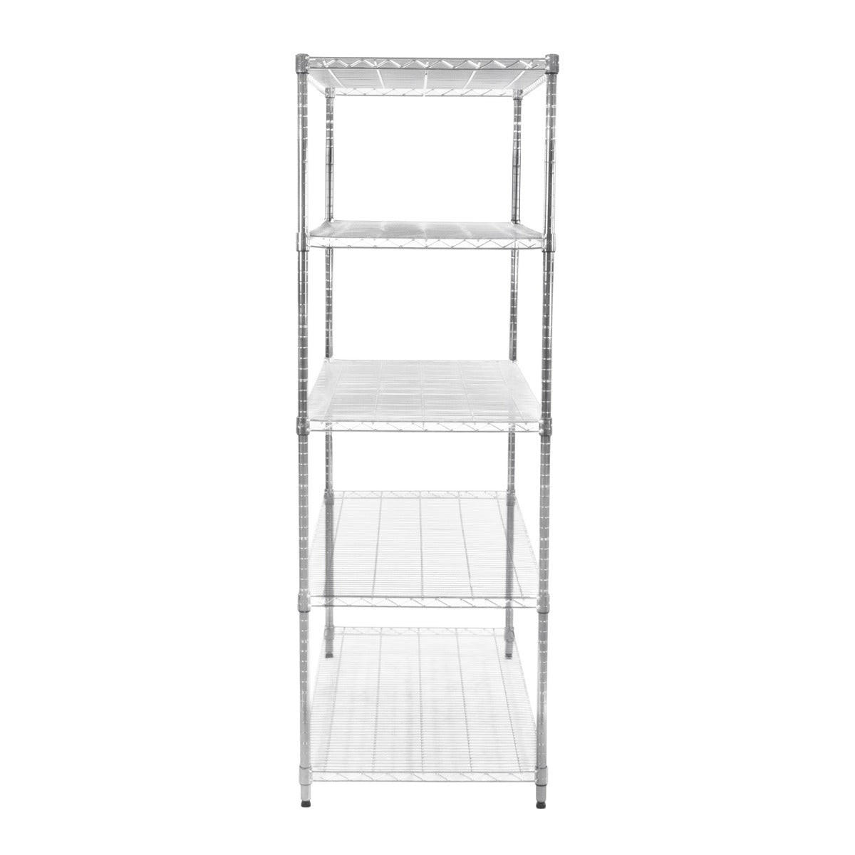 DRAHTREGAL 60cm x 120cm x 180cm - Silberfarben, Metall (120/180/60cm)