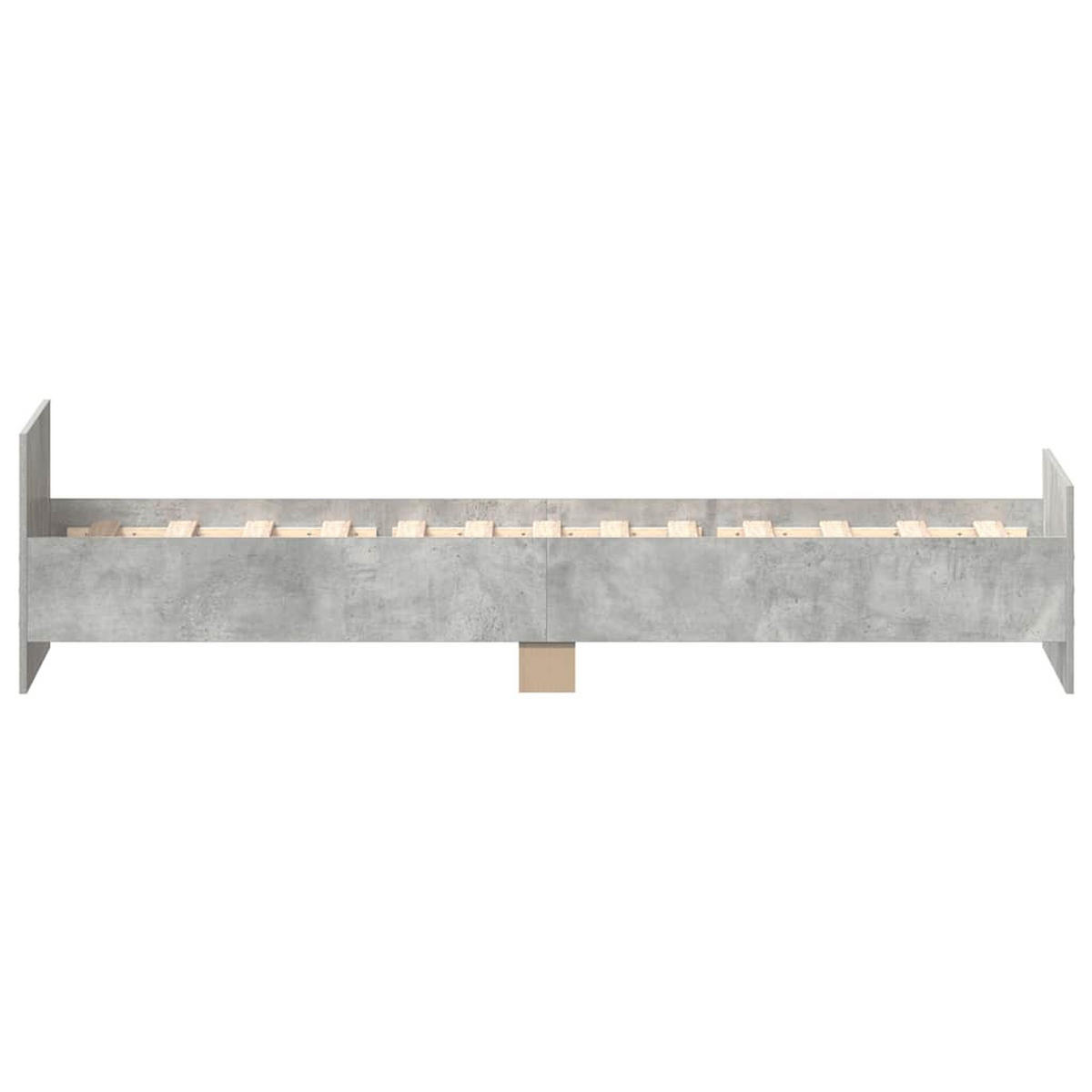 BETTGESTELL Betongrau 100/200 Cm Holzwerkstoff - Grau, Holzwerkstoff (100/200cm) - vidaXL