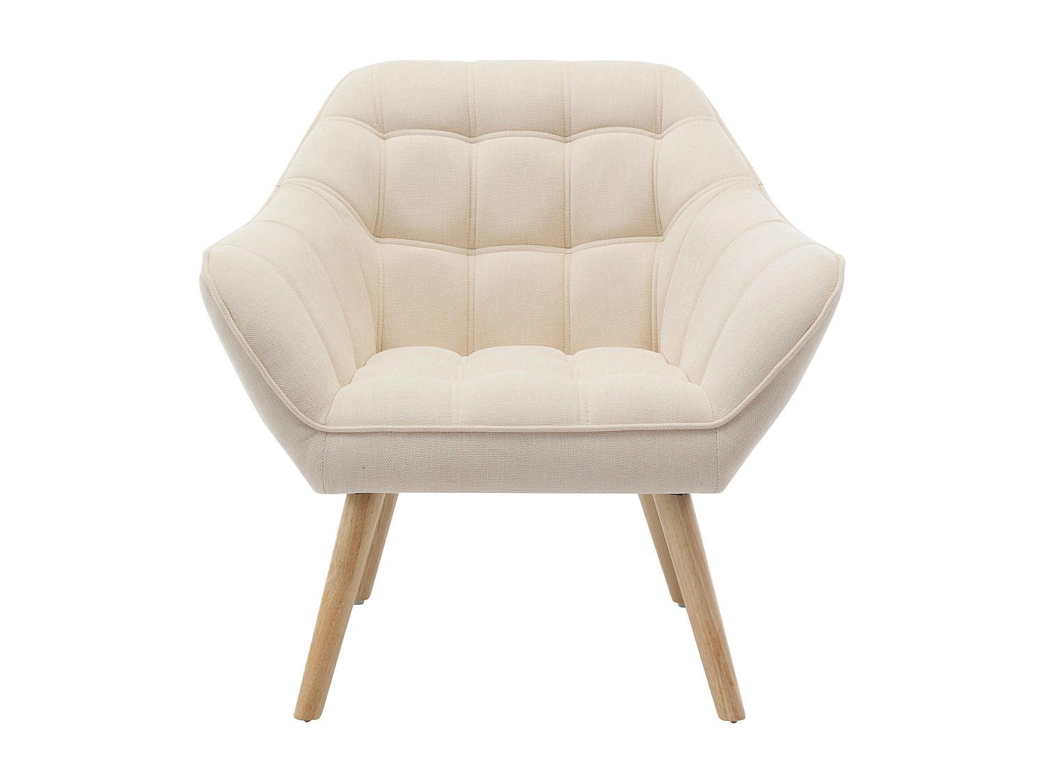 SESSEL mit gerader Rückenlehne - 1 Person - Stoff - Beige - - Beige, Textil (82/77/73cm) - Vente-Unique