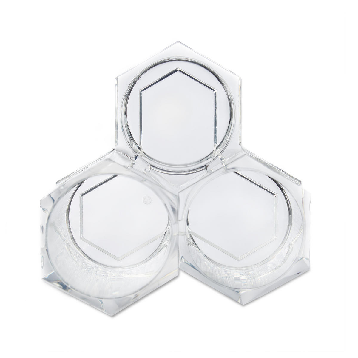 PINSELHALTER - Transparent, Kunststoff (13/12/13.5cm) - Relaxdays