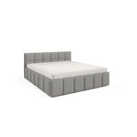 POLSTERBETT NUBO Slim 140x200 cm mit Bettkasten (Quelle 83) - Grau, Holz (200/140cm) - Dekori_Interiors