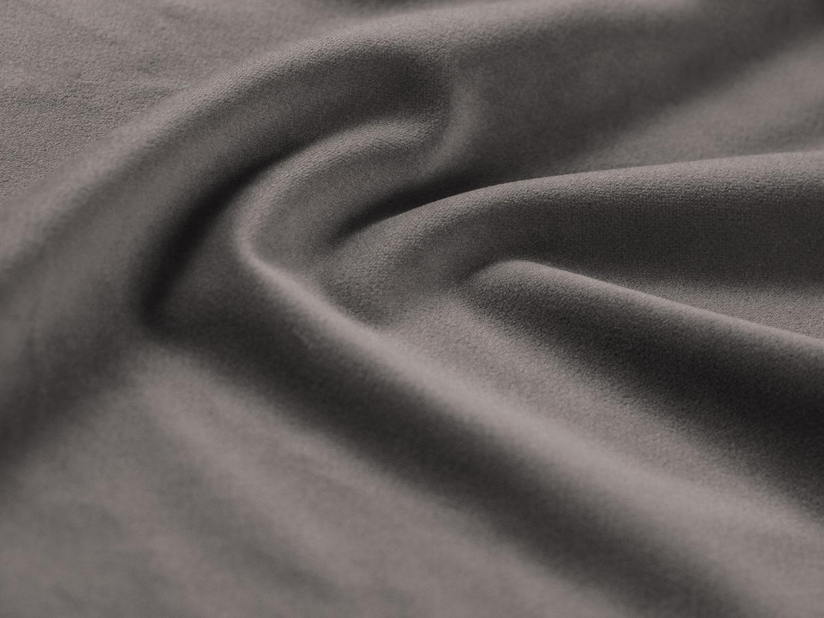 BETT mit Bettkasten und Kopfteil Colonel aus Samt hellgrau 140x200cm - Hellgrau, Textil (140/200cm) - Cosmopolitan Design