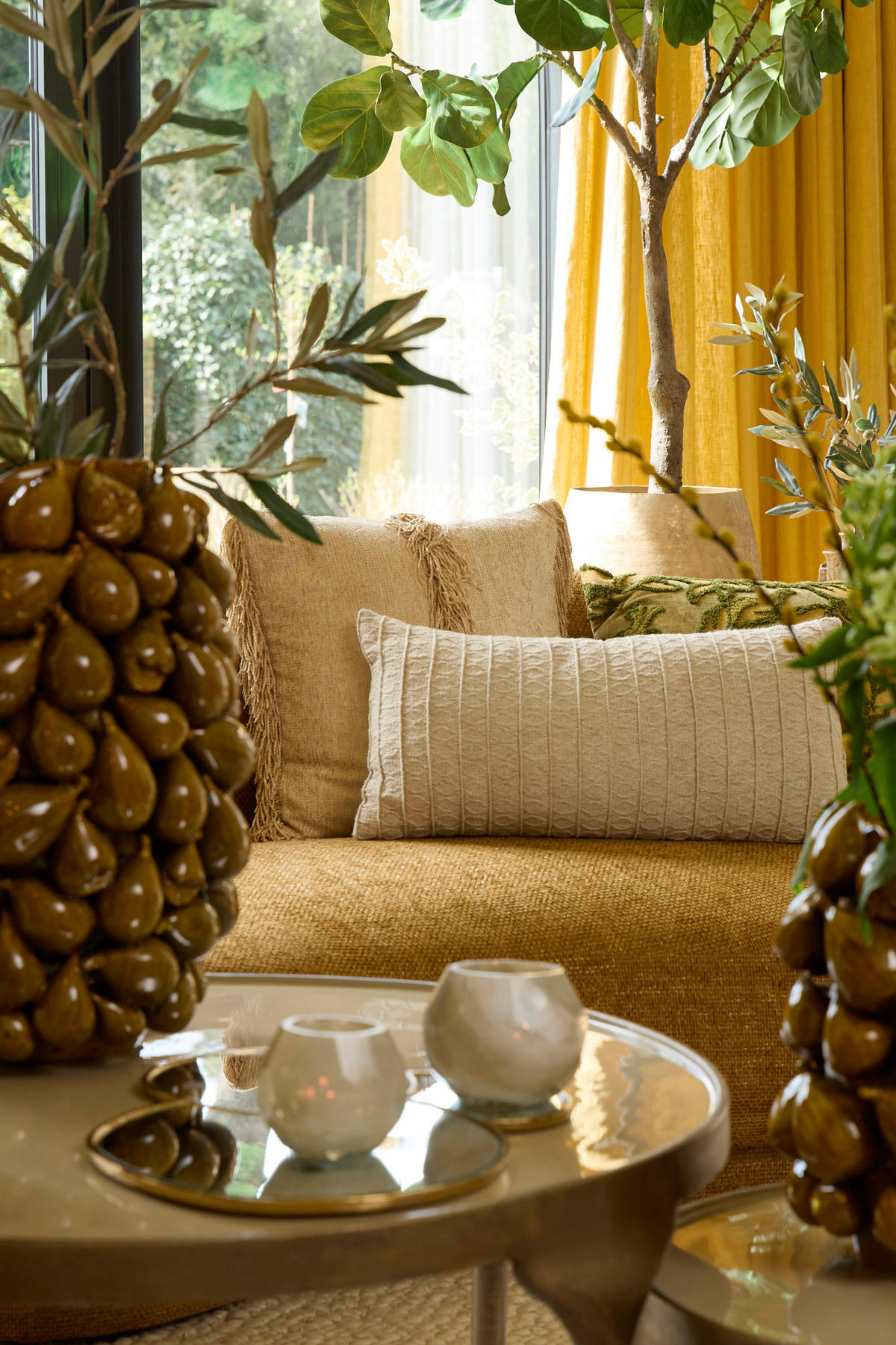DEKOKISSEN Sarmato Braun 60/30/10 cm - Braun, Textil (30/60cm) - Light & Living