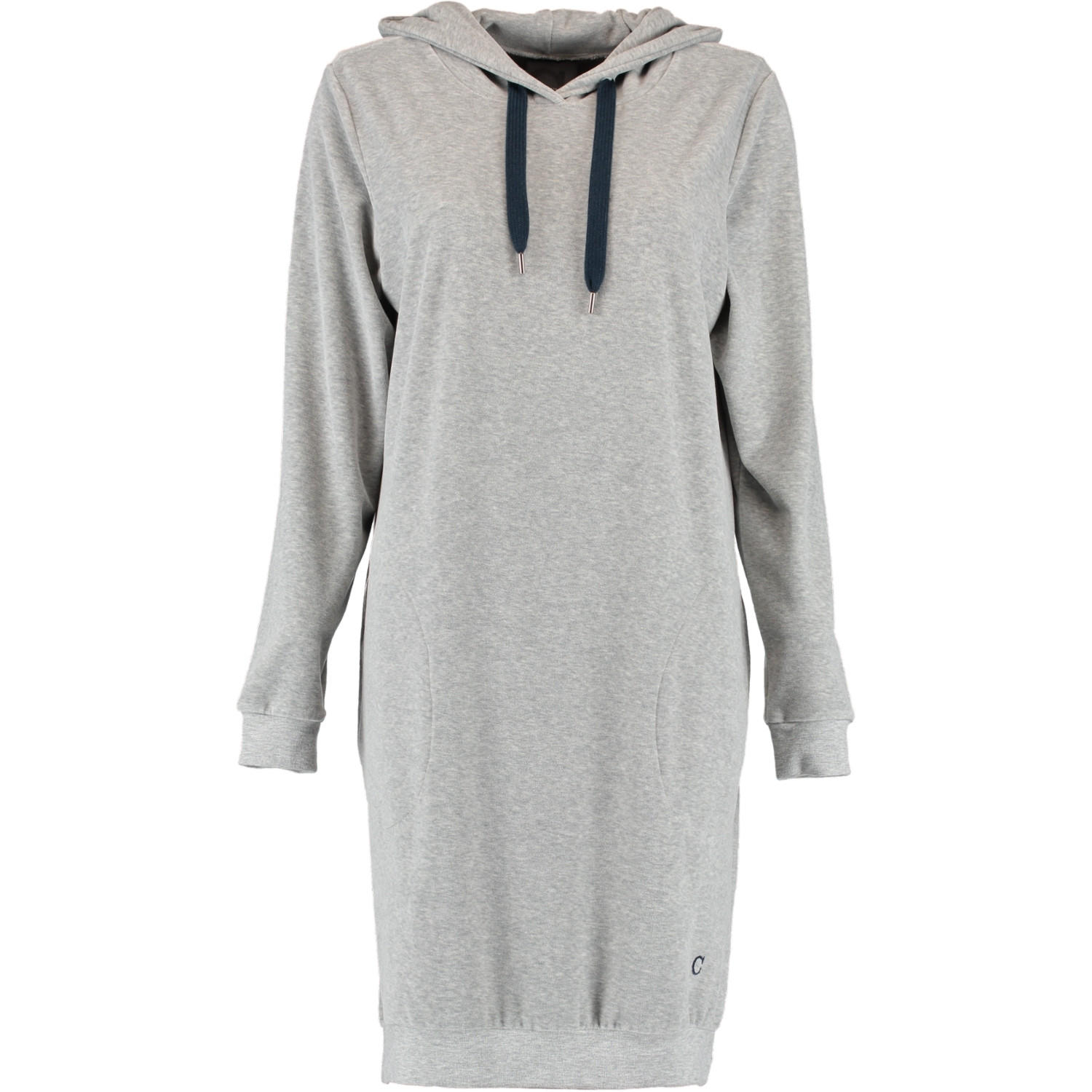 HOODIE DAMEN KAPUZE ACTIVE 820 GRAU-MELANGE-NAVY - 71 - Grau, Textil (XSnull) - Cawoe