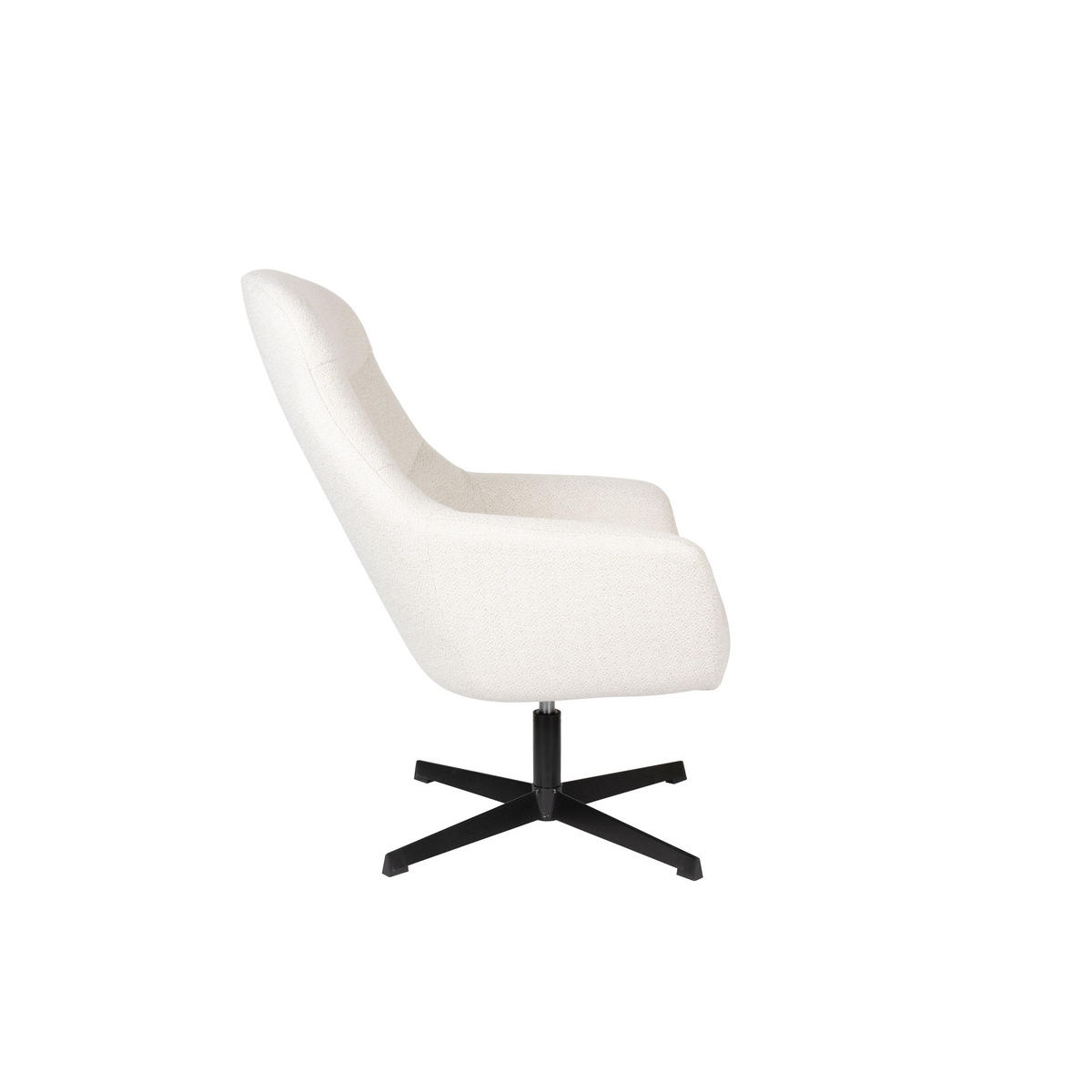SESSEL Yuki Drehbar Off White - Weiß, Kunststoff (73/94.5/84.5cm) - Housecraft Living