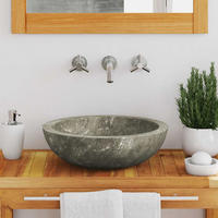 WASCHBECKEN Larue 40/40/12 cm - Grau, Stein (40/12/40cm) - Nettlife