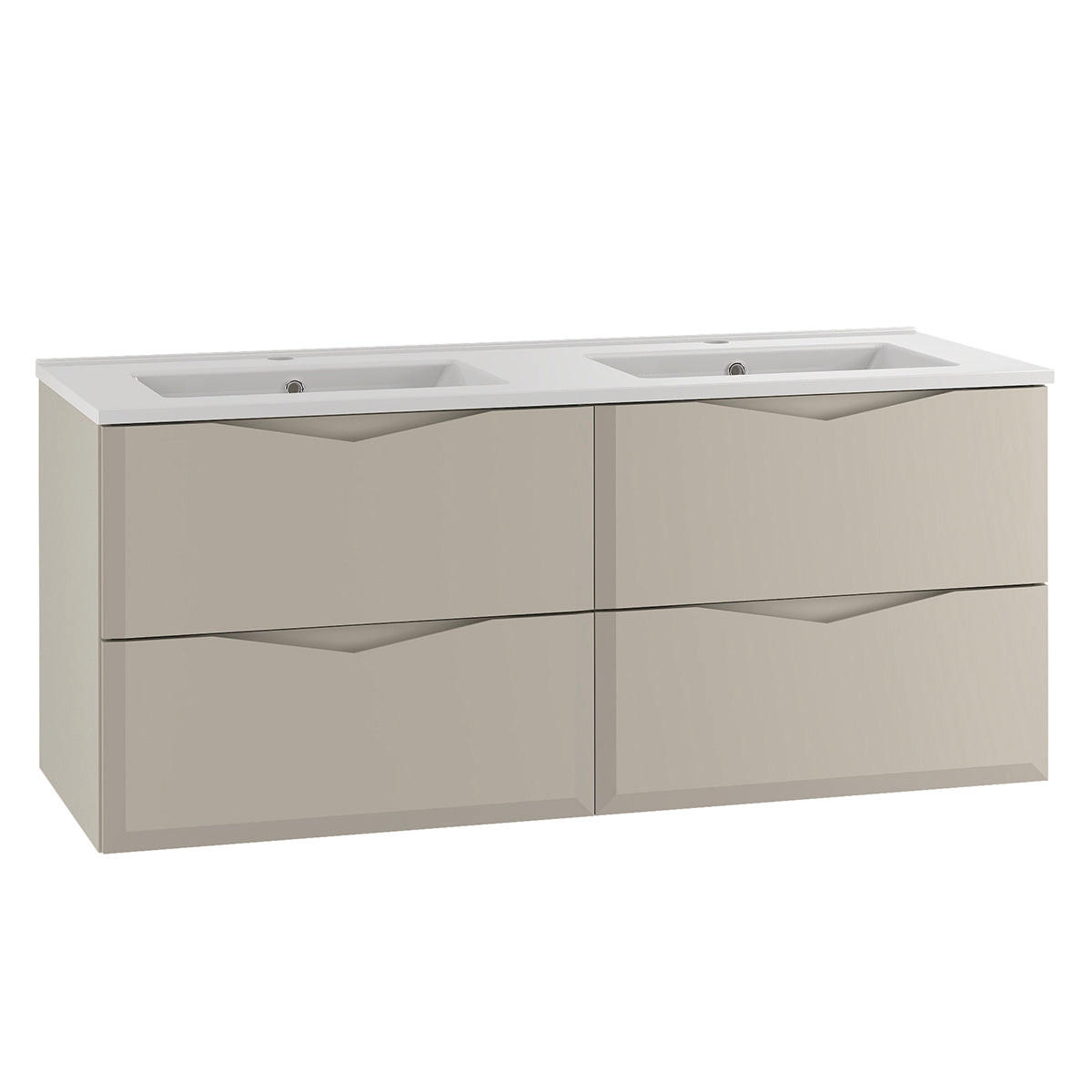 KOUPELNOVÝ NÁBYTEK 120cm Ellie 2er-Set Kašmír - kašmírová, kompozitní dřevo (120/50/45.8cm) - Petits-meubles