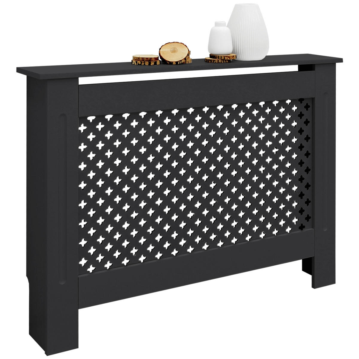 Ml-Design Heizkörperverkleidung Anthrazit 112x82x19 cm