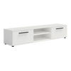 TV-SCHRANK Modena 190 cm mit Türen und Regalen in Weiß - Schwarz/Weiß, Holzwerkstoff/Kunststoff (190/38/40cm) - Ravio