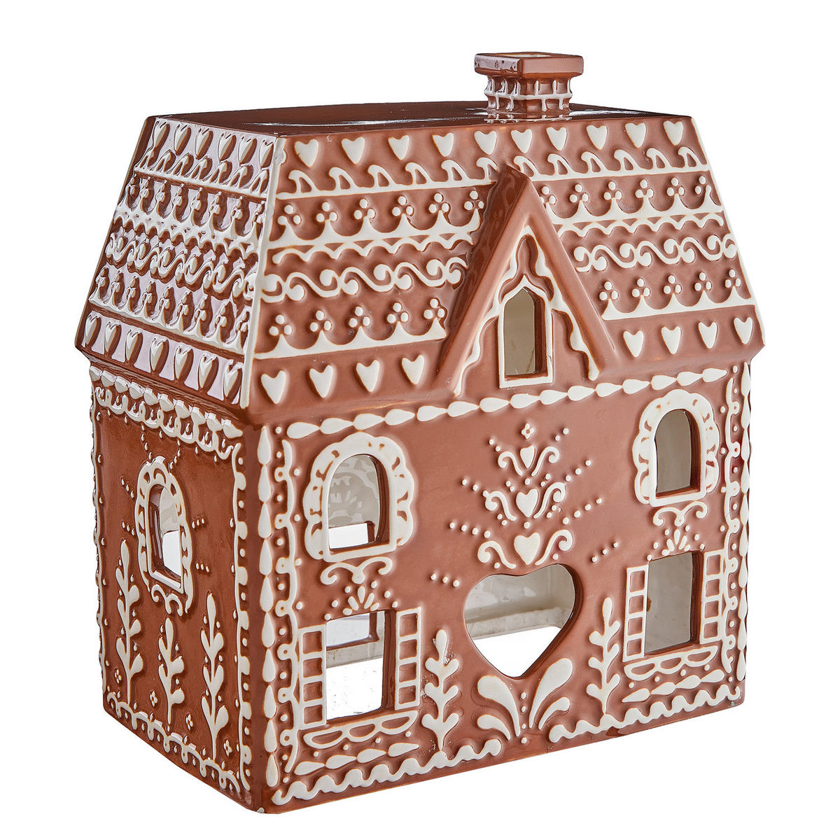 DEKO-HAUS Gingerbread - Braun, Keramik (21/14/24cm) - Butlers
