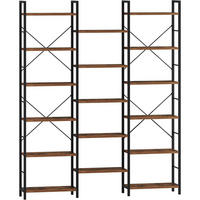 BÜCHERREGAL 6 Etagen Vintagebraun-Schwarz 24 x 152 x 186 cm - Braun, Holzwerkstoff (152/186/24cm)