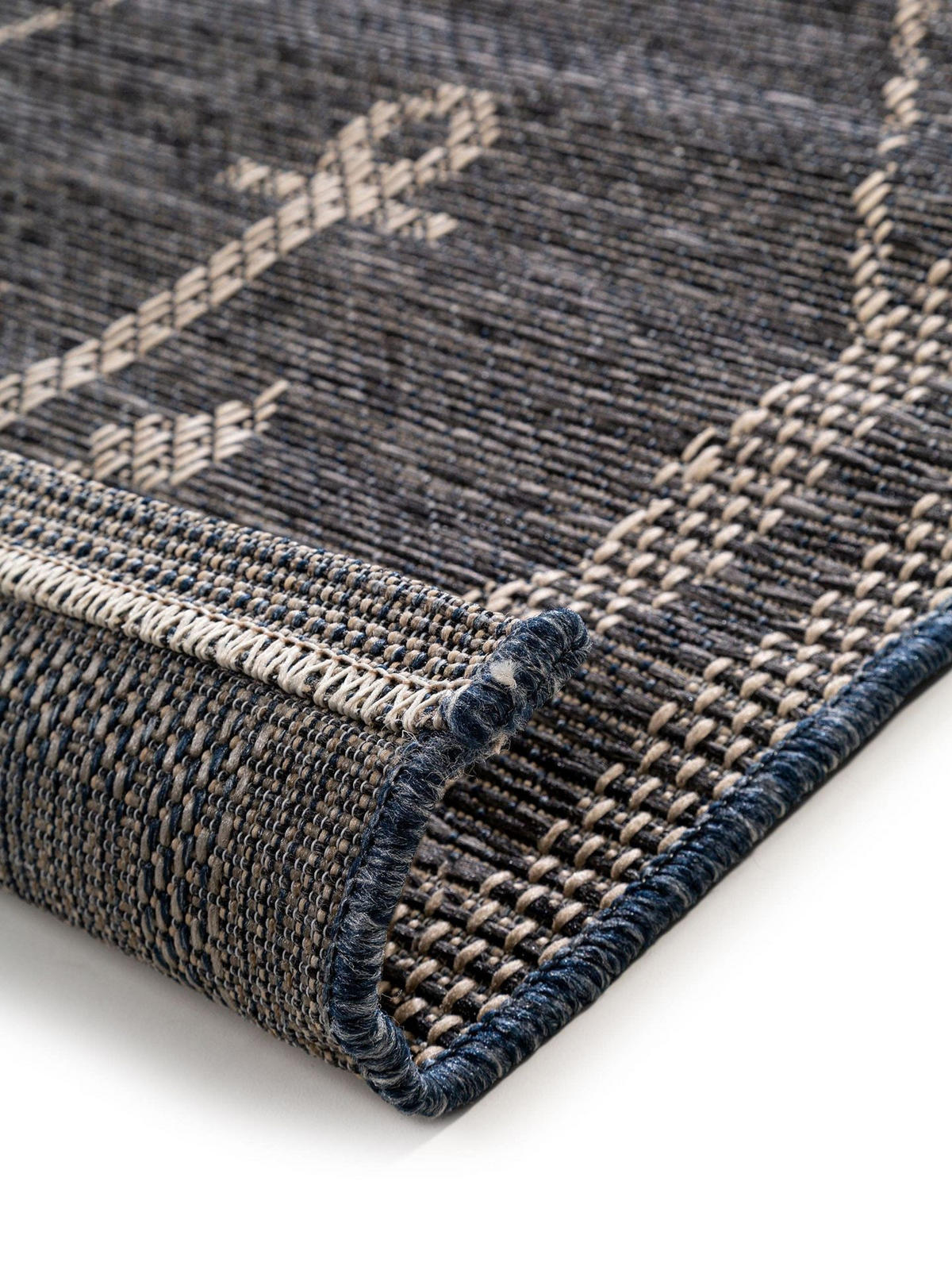 OUTDOORTEPPICH River Blau 160x230 cm - Blau, Kunststoff (160/1cm) - KUNSTLOFT