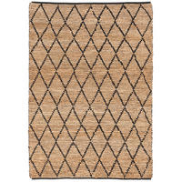 NATURFASER TEPPICH JUTE SALSA RAUTEN - Beige/Schwarz, Textil (200/300cm) - Pergamon