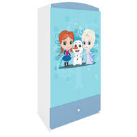 KINDERKLEIDERSCHRANK Eisberg 90/175/52 - Blau, Holzwerkstoff (90/175/52cm) - Kocot Kids