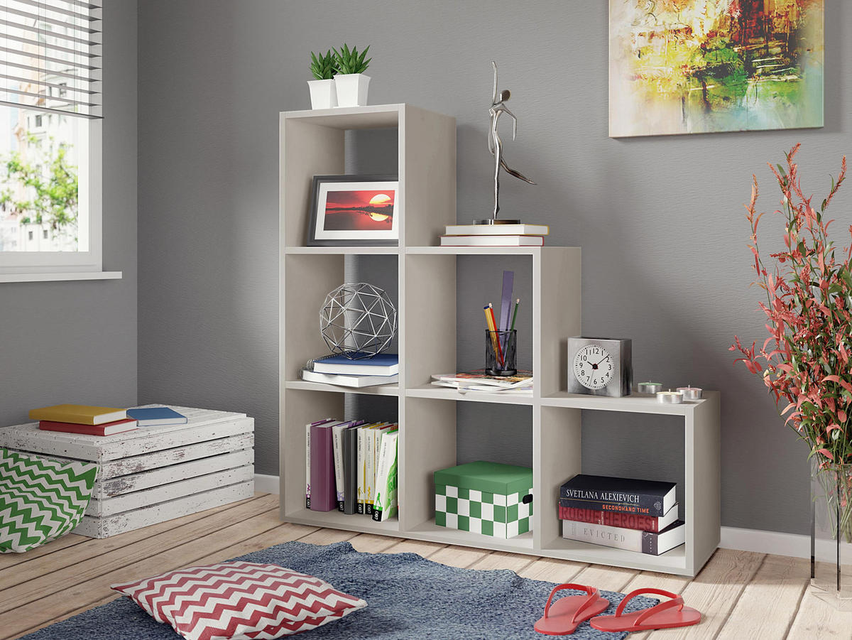 STANDREGAL Trio 011 - Kaschmir, Holzwerkstoff (105/108/33cm) - MIRJAN24