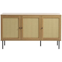 SIDEBOARD Mogest 140 cm - Beige/Schwarz, Holzwerkstoff/Kunststoff (140/80/40cm) - Selsey