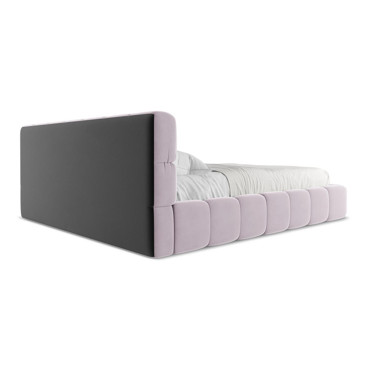 POLSTERBETT mit Bettkasten und Lattenrost 200x228 Violett - Lila/Flieder, Kunststoff/Textil (180/200cm) - LaMiaSofa