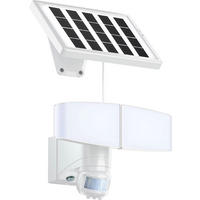 LED-SOLAR-STRAHLER - mit Bewegungsmelder und schwenkbaren Köpfen für Innen und Außen, 2er-Set - Weiß, Kunststoff (15.5/24/18.2cm) - Northpoint