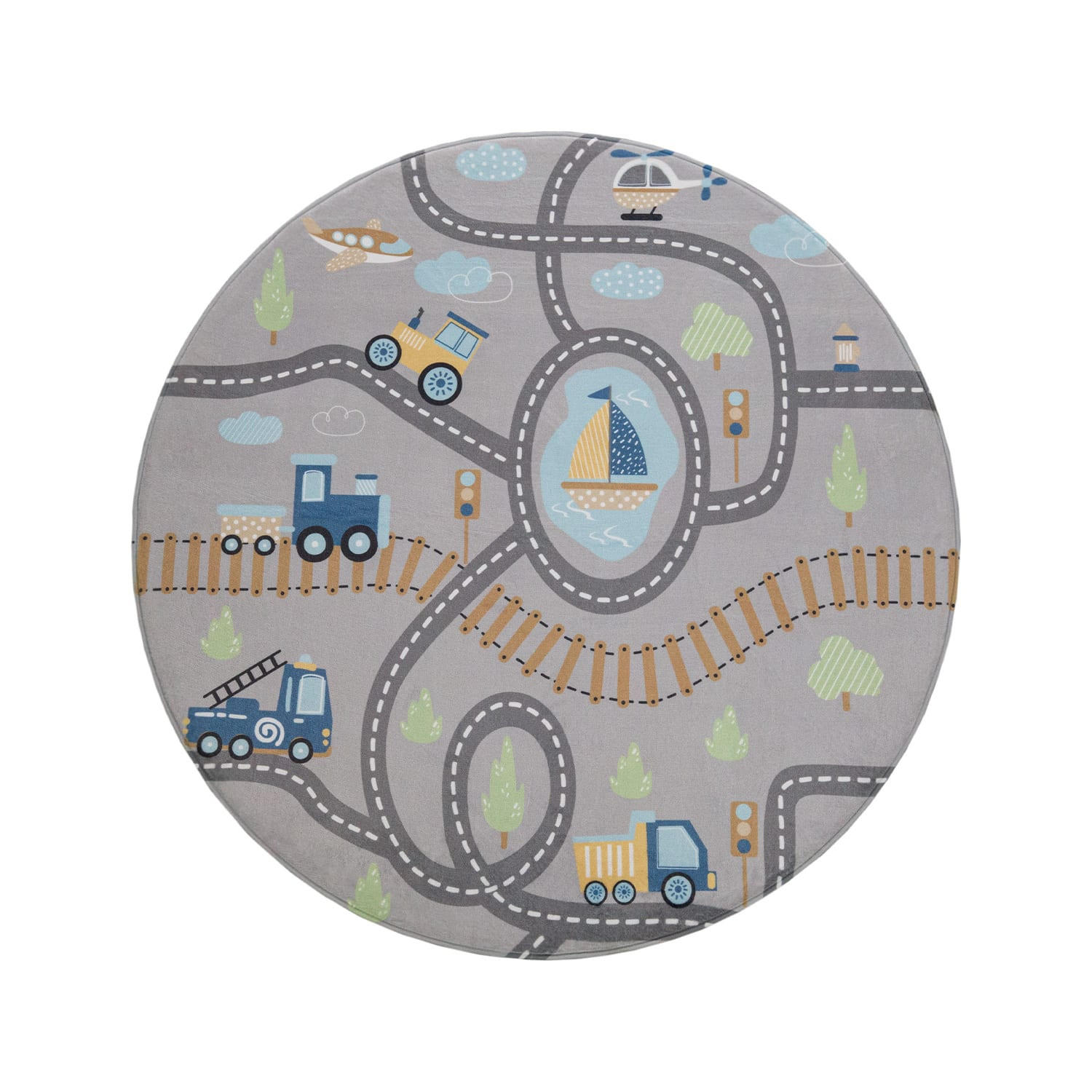 KINDERTEPPICH 120/120 cm Chicos 562 - Grau, Kunststoff (120/120cm) - Paco Home