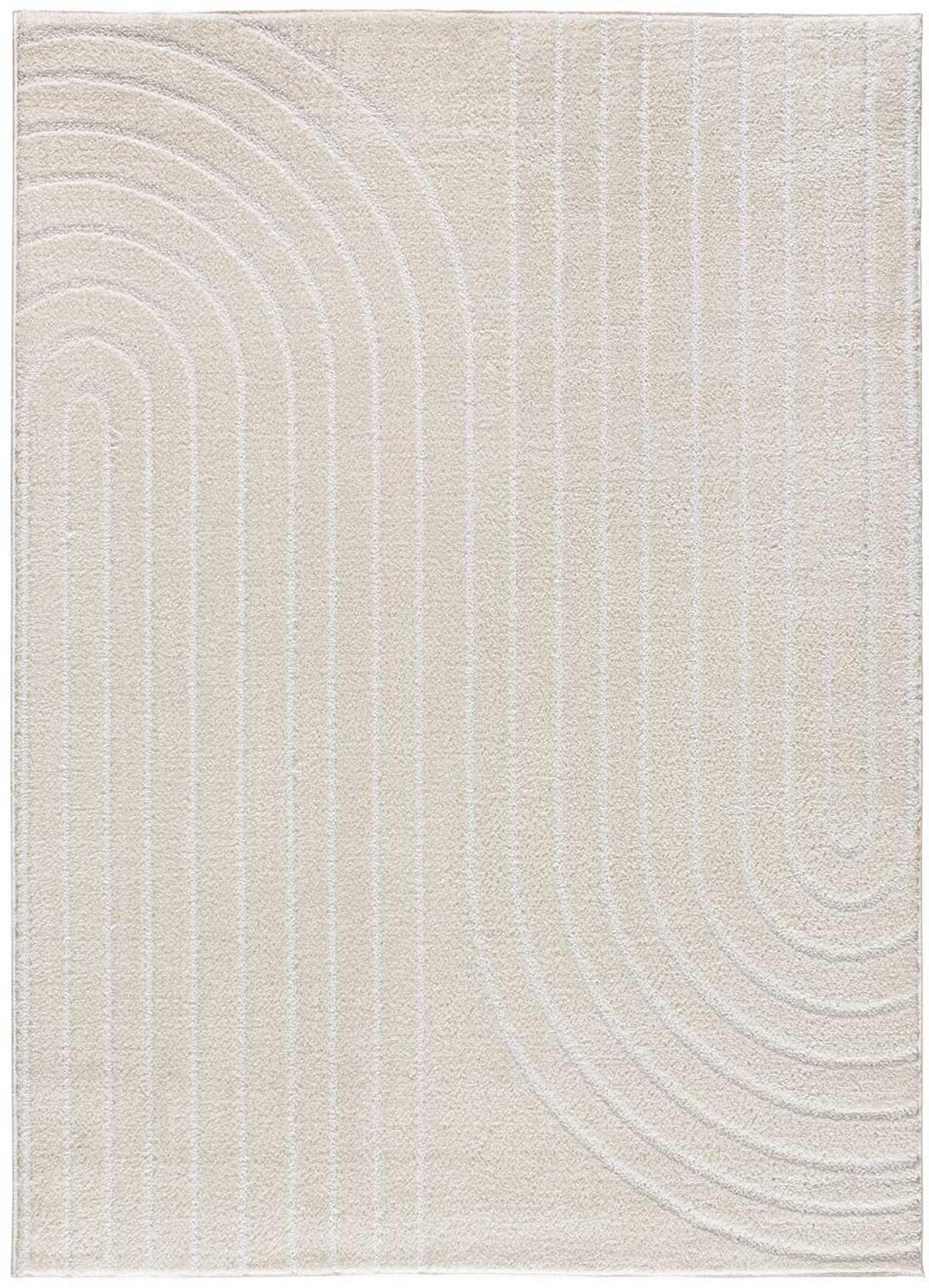 WEBTEPPICH Weiß Geprägt Blanche 160/230 cm - Weiß, Naturmaterialien/Textil (160/230cm) - Atticgo