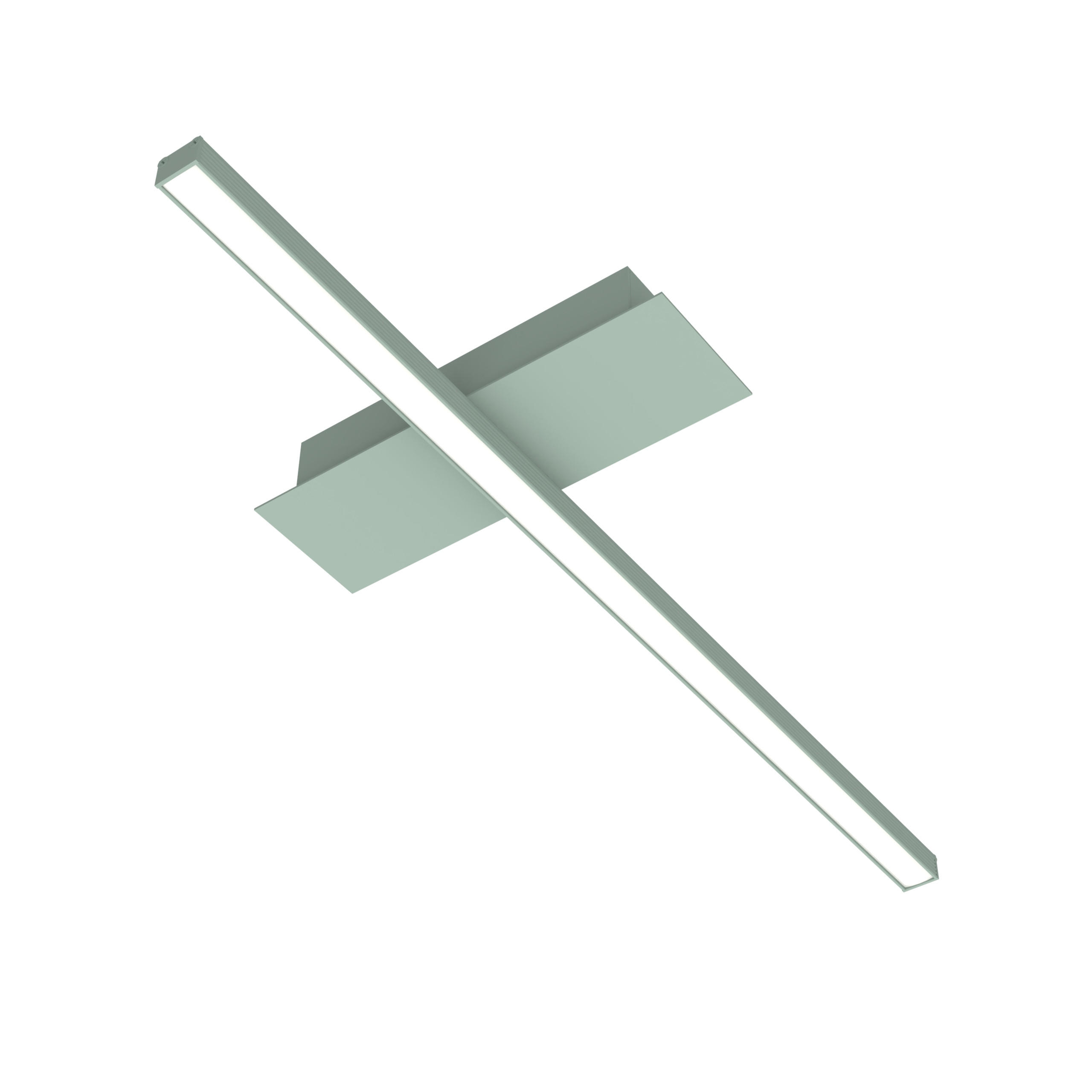 LED-DECKENLEUCHTE - Grün, Metall (2/50/2cm) - Lumicom