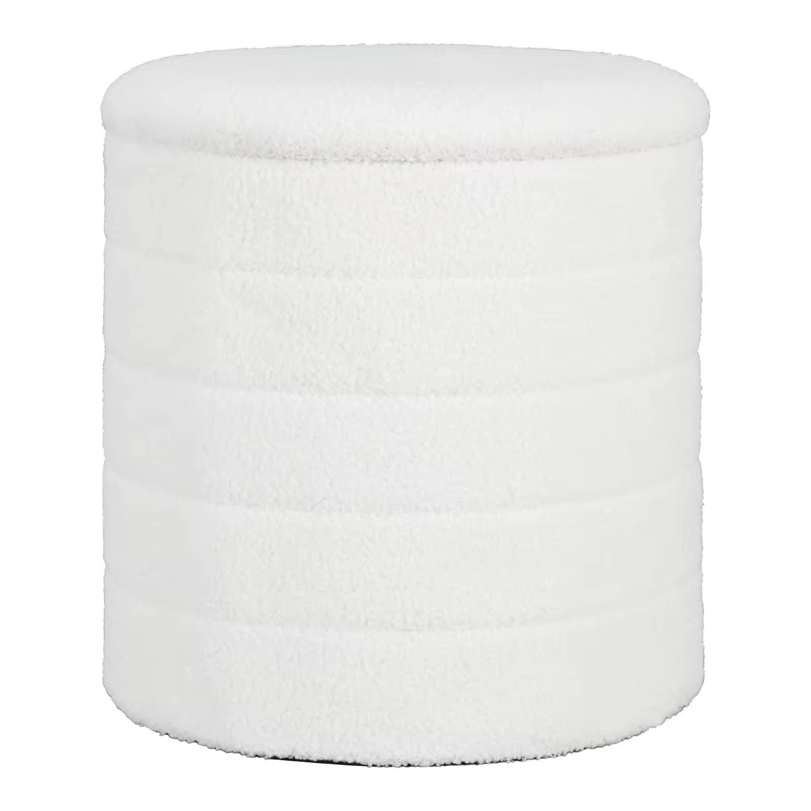 HOCKER klappbar mit Stauraum, DE-42156, Weiß - Weiß, Holzwerkstoff (40.5/43/40.5cm) - ComfortXL