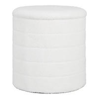 HOCKER klappbar mit Stauraum, DE-42156, Weiß - Weiß, Holzwerkstoff (40.5/43/40.5cm) - ComfortXL