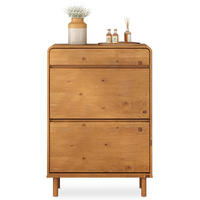 SCHUHKIPPER NAEL - Eichefarben, Holz (80/114/30cm) - IDIMEX