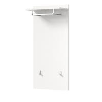 GARDEROBENPANEEL weiß 55 cm, Flurgarderobe mit Kleiderstange - Weiß, Holzwerkstoff (55/114/28cm) - Inn.Furn