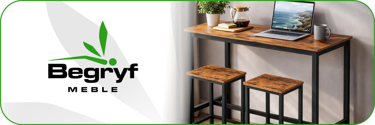 BARTISCH mit 2 Barhockern 3-teiliges Set Industrial Rustikal Braun Schwarz 108x50x90 cm - Dunkelbraun/Schwarz, Holzwerkstoff/Metall (108/90/50cm) - Begryf