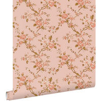 TAPETE Blumenmuster 50 x 900 cm - Terracotta, Papier (50/900cm) - ESTAhome