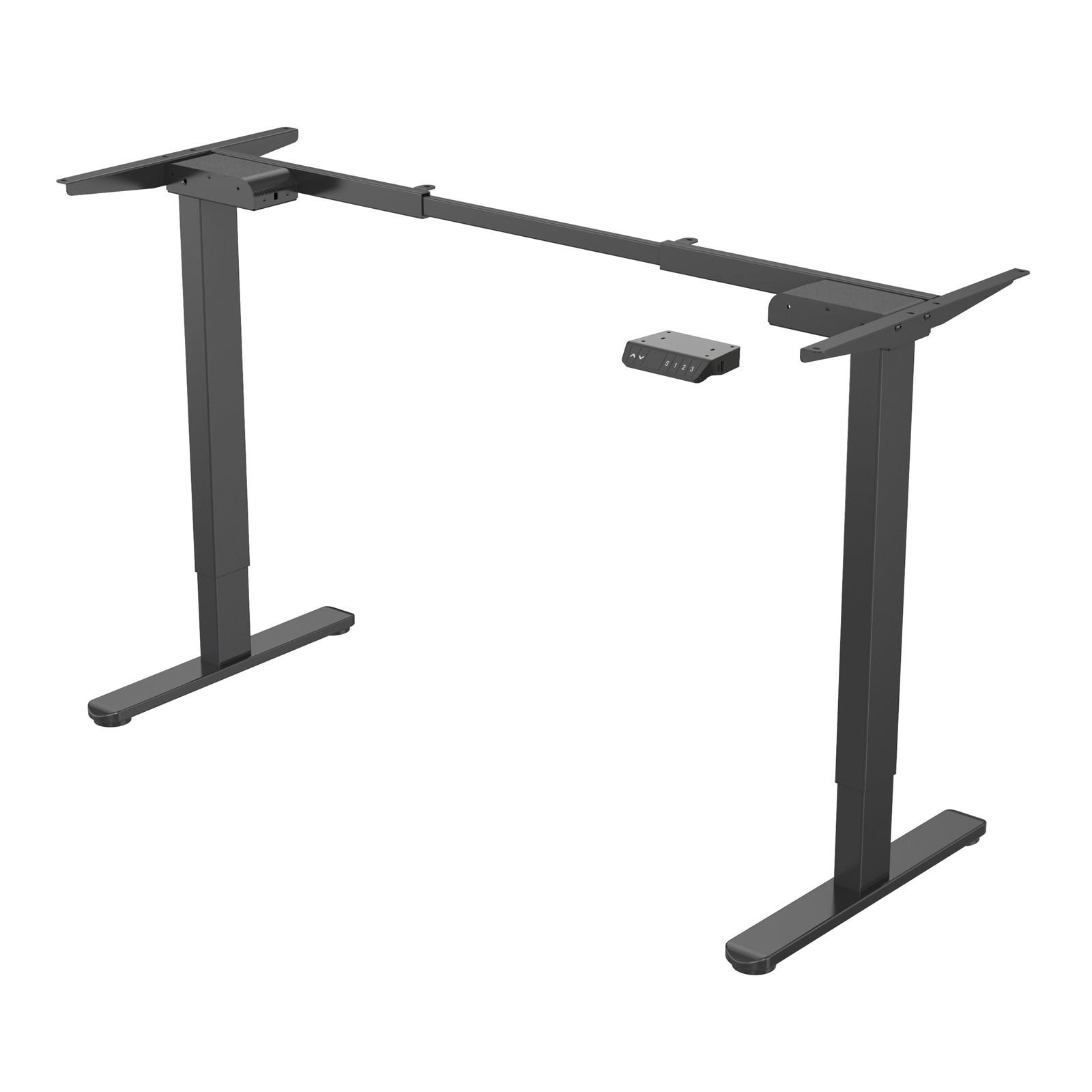 SCHREIBTISCHGESTELL Dobon Schwarz - Schwarz, Metall (58.5/140/120cm) - SVITA