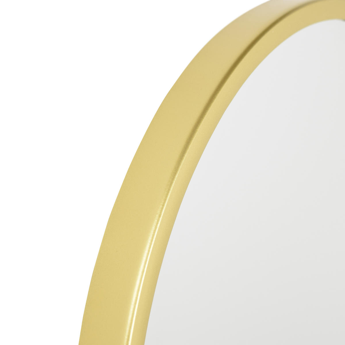 WANDSPIEGEL Rund Gold - Goldfarben, Metall (35/35/4cm) - LOFT42
