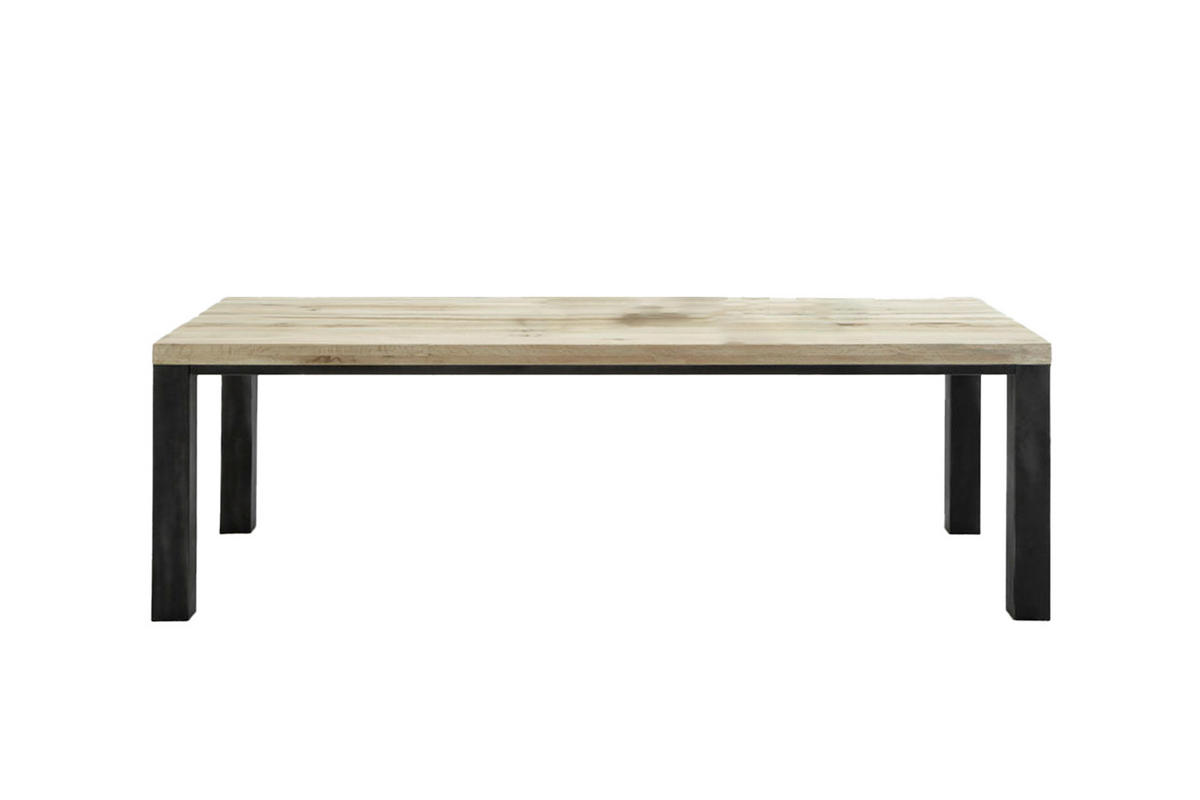 ESSTISCH NELA Anthrazit Metall - Anthrazit, Metall (180/100/76cm) - KAWOLA