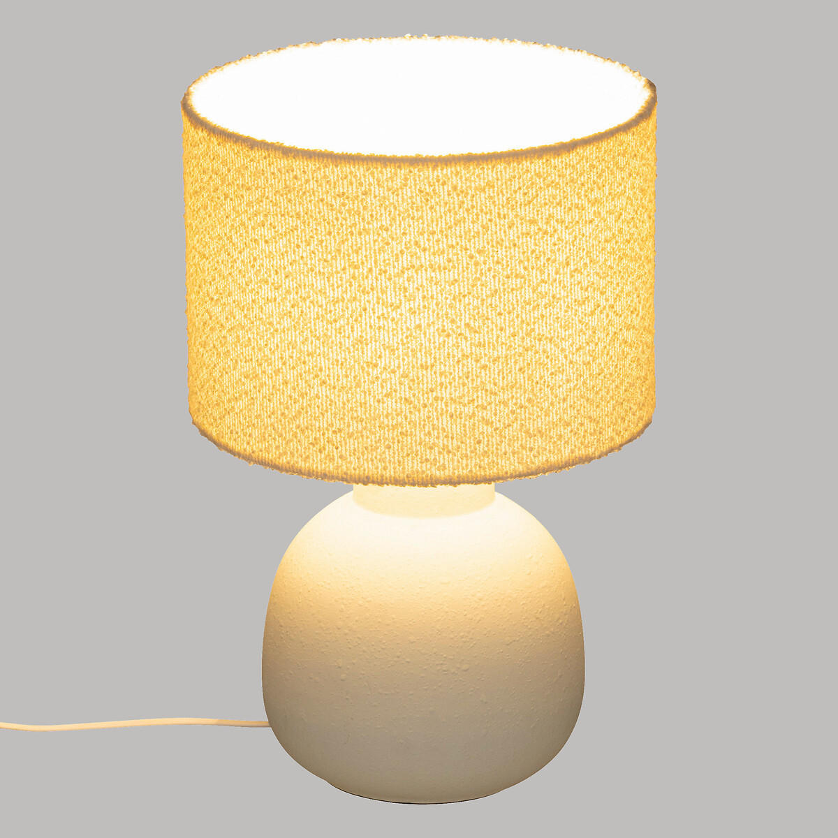 TISCHLAMPE Keramik Lail 43 cm - Weiß, Keramik (28/28/43cm) - Atmosphera Createur d´interieur