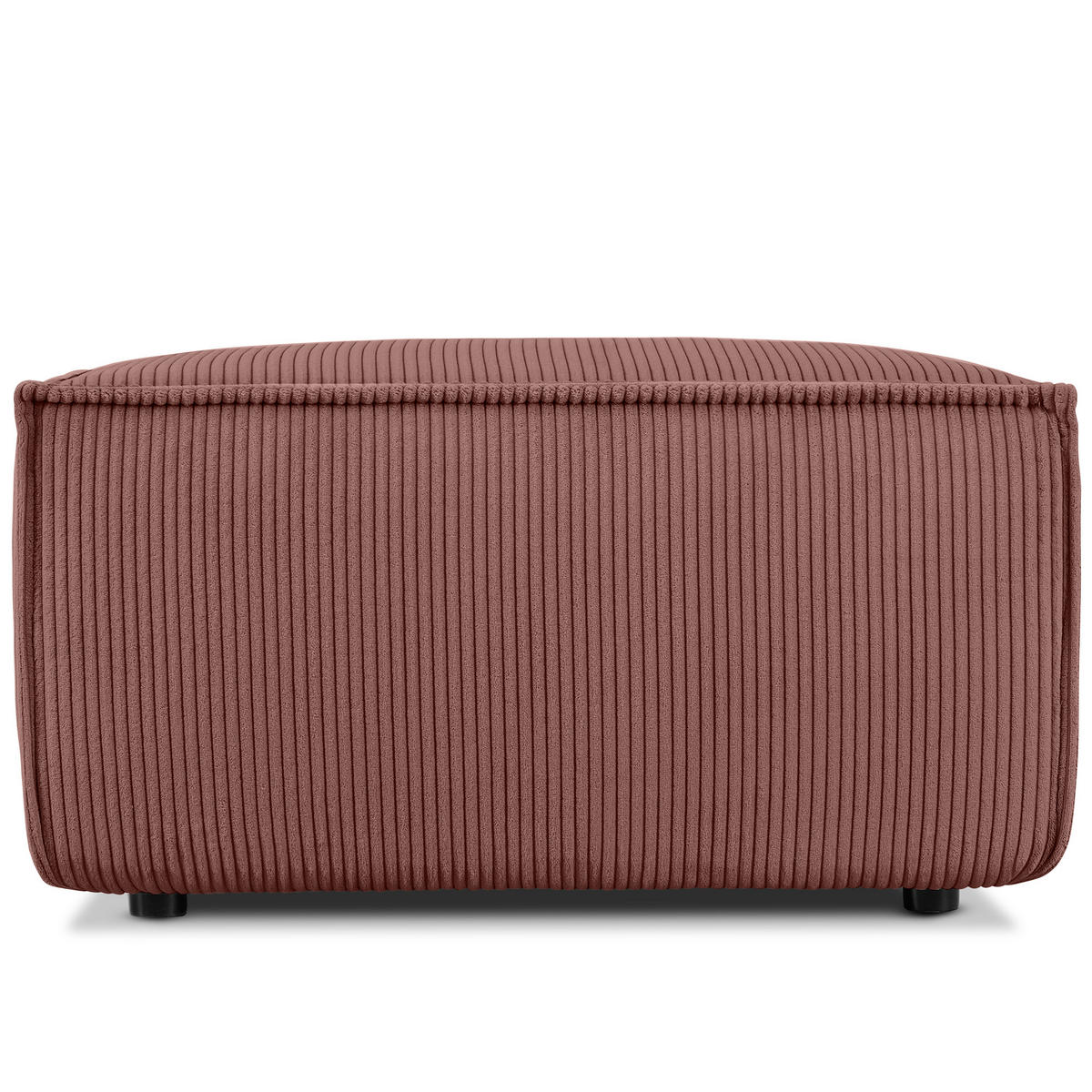 SITZPOUF NAPI gefederte Sitzfläche, rosa - Pink/Schwarz, Textil (83/45/83cm) - KONSIMO®